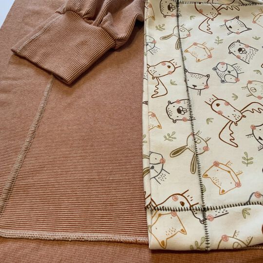 Strickware n&auml;hen - Flachnaht mit der Overlock image number